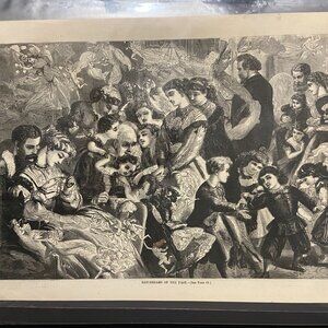 Harpers Weekly, Vintage Woodblock